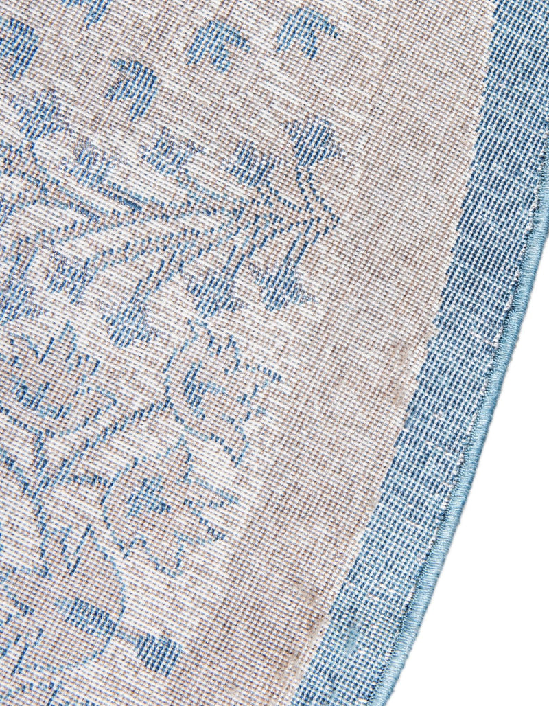 Salzburg Elegance Collection Area Rug -  Hellbrunn Round Light Blue  lifestyle 52