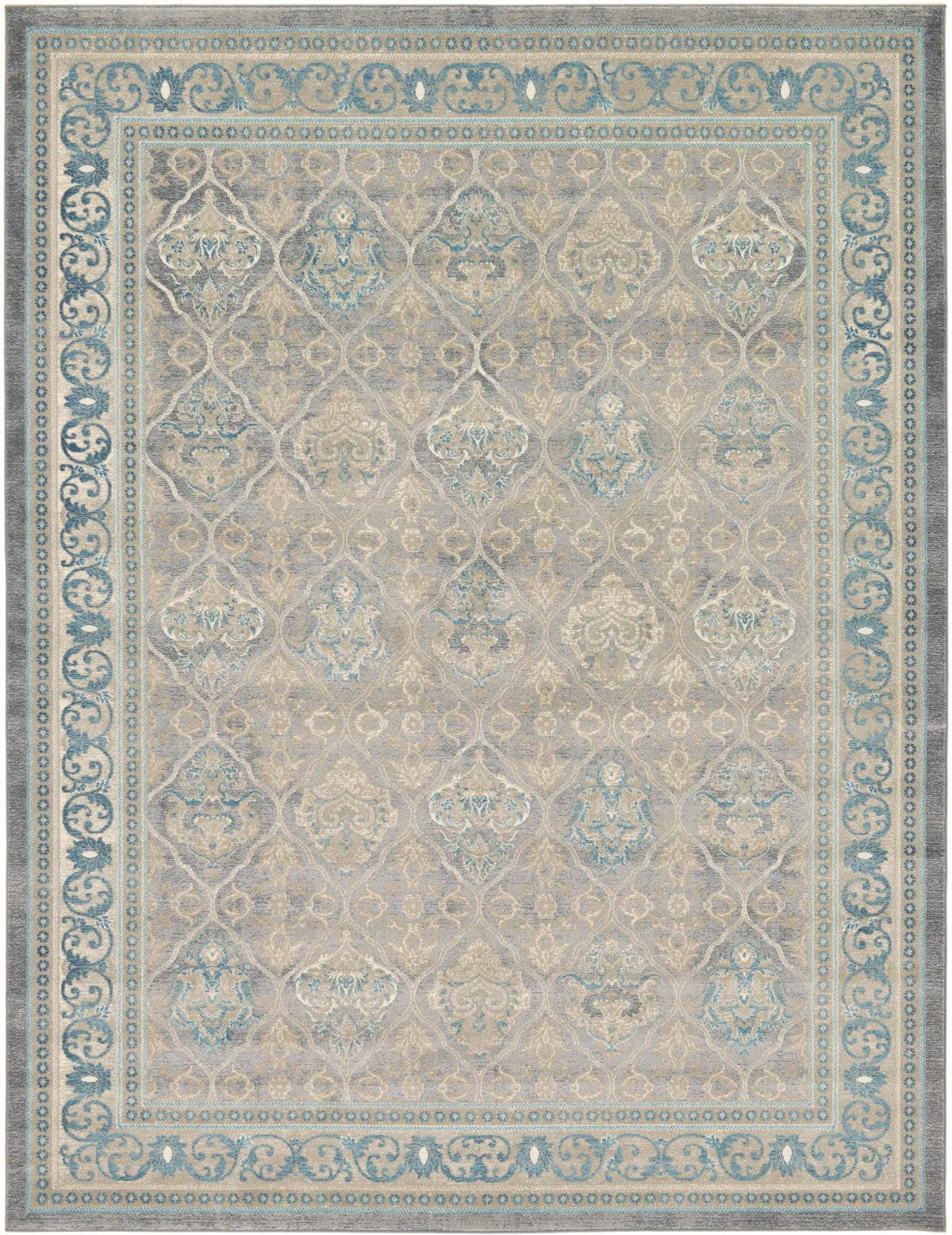 Salzburg Elegance Collection Area Rug -  Kapuzinerberg Rectangle Gray  lifestyle 3