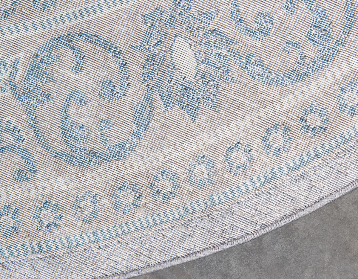 Salzburg Elegance Collection Area Rug -  Kapuzinerberg Round Gray  lifestyle 47