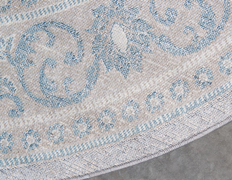 Salzburg Elegance Collection Area Rug -  Kapuzinerberg Round Gray  lifestyle 47