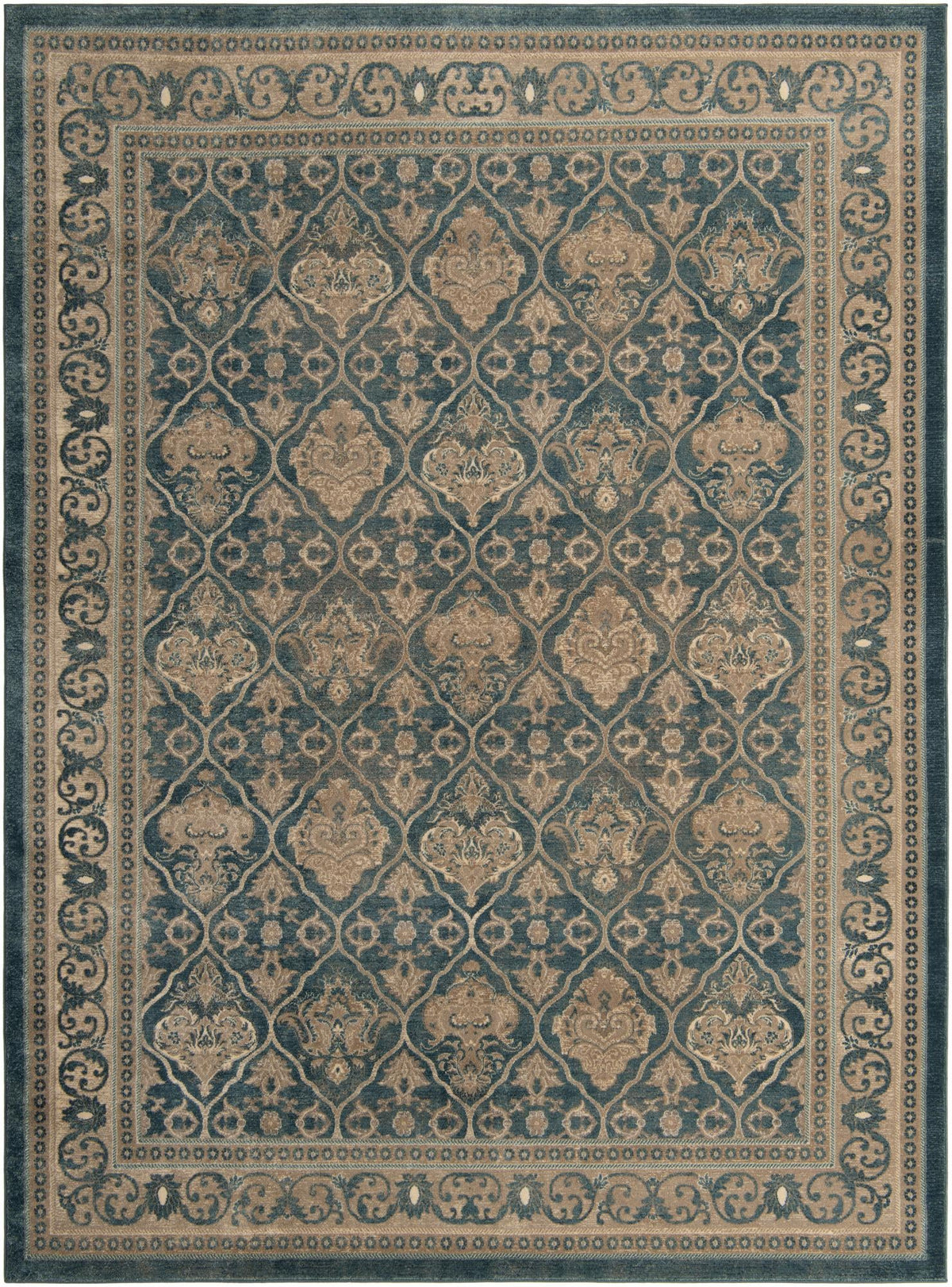 Salzburg Elegance Collection Area Rug -  Kapuzinerberg Rectangle Light Blue Main