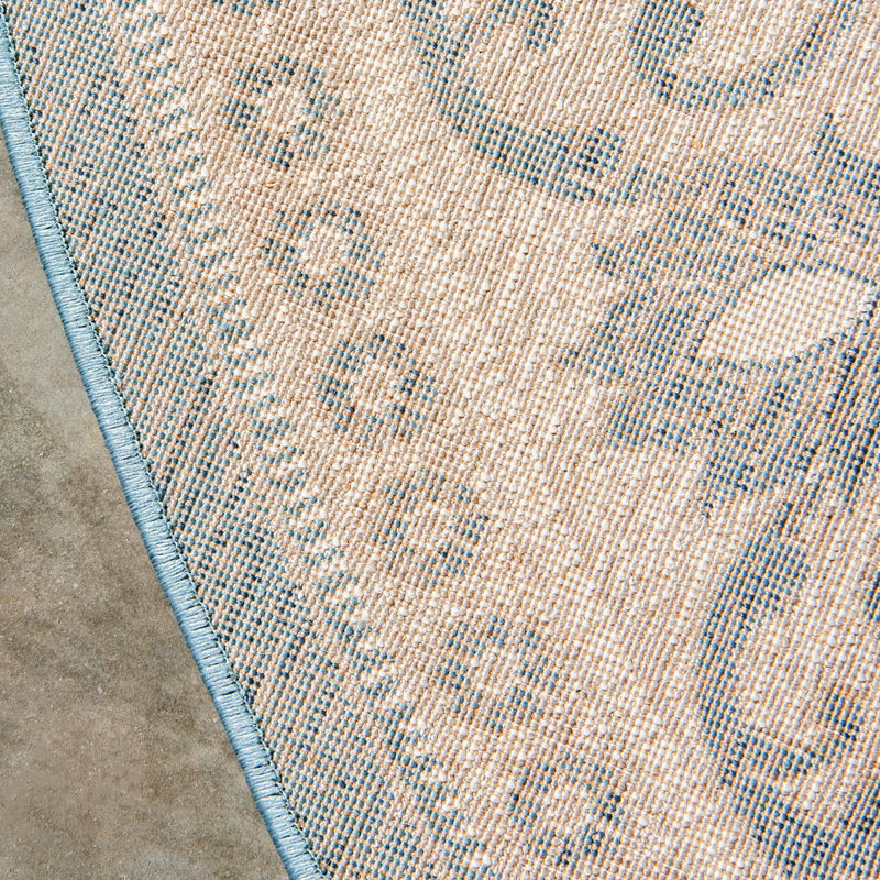 Salzburg Elegance Collection Area Rug -  Kapuzinerberg Round Light Blue  lifestyle 46