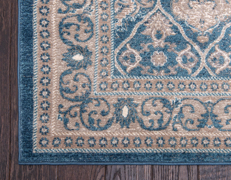 Salzburg Elegance Collection Area Rug -  Kapuzinerberg Rectangle Light Blue  lifestyle 16