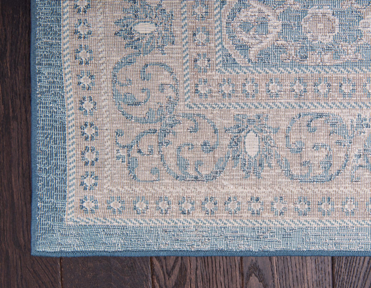 Salzburg Elegance Collection Area Rug -  Kapuzinerberg Rectangle Light Blue  lifestyle 18