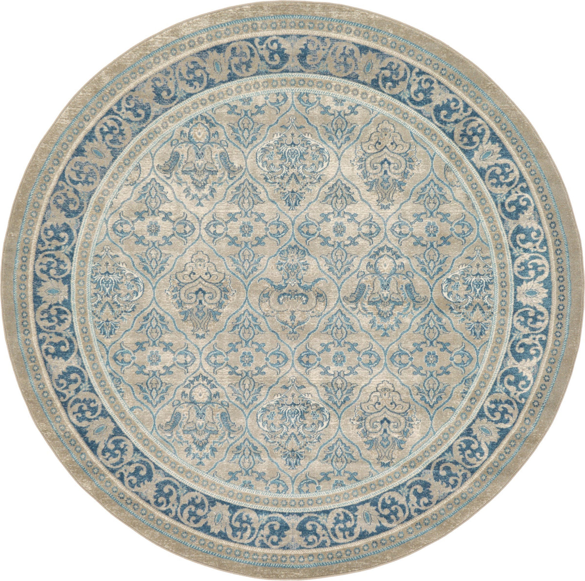 Salzburg Elegance Collection Area Rug -  Kapuzinerberg Round Beige  lifestyle 25