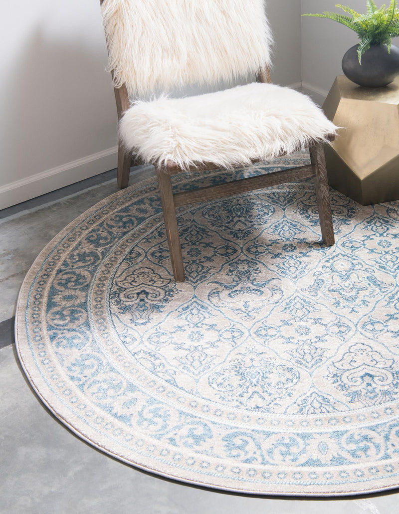Salzburg Elegance Collection Area Rug -  Kapuzinerberg Round Beige  lifestyle 30