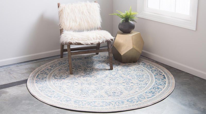 Salzburg Elegance Collection Area Rug -  Kapuzinerberg Round Beige  lifestyle 34