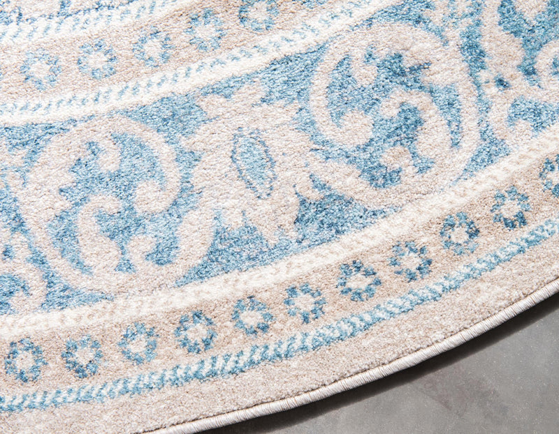 Salzburg Elegance Collection Area Rug -  Kapuzinerberg Round Beige  lifestyle 45
