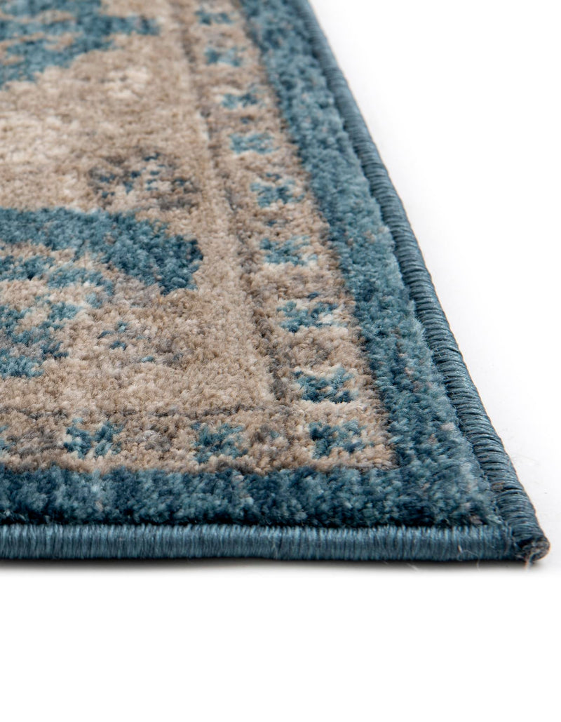 Salzburg Elegance Collection Area Rug -  Mozarteum Rectangle Light Blue  lifestyle 14