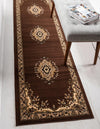 Tabriz Tapestry Collection Area Rug - Azerbaijan (Brown) Runner Brown  lifestyle 19