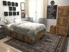 Tabriz Tapestries Collection Area Rug - Azerbaijan (Gray) Square Gray  lifestyle 26