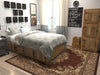 Tabriz Tapestry Collection Area Rug - Azerbaijan (Brown) Square Brown  lifestyle 21