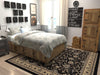 Isfahan Elegance Collection Area Rug - Naghsh-e Jahan (Black) Square Black  lifestyle 23