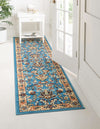 Isfahan Elegance Collection Area Rug - Naghsh-e Jahan (Light Blue) Runner Light Blue  lifestyle 20