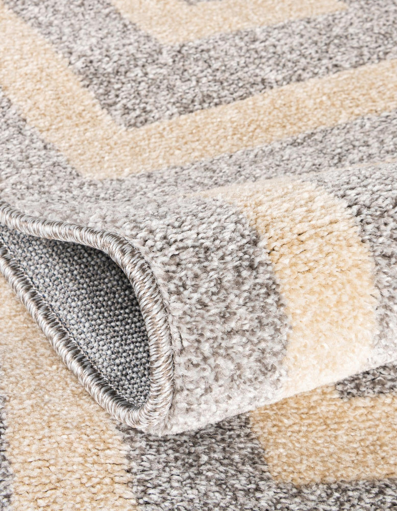 Aegean Labyrinth Collection Area Rug -  Mykonos Rectangle Gray  lifestyle 14