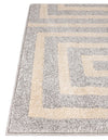 Aegean Labyrinth Collection Area Rug -  Mykonos Rectangle Gray  lifestyle 16