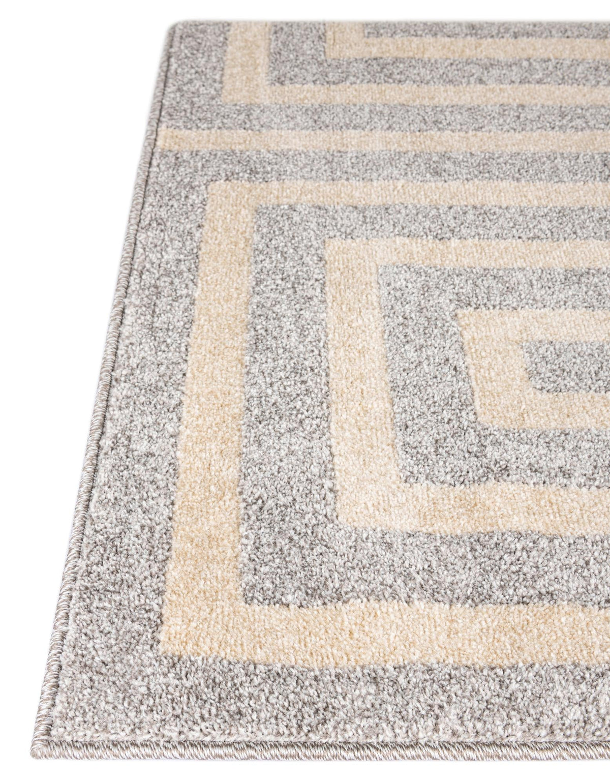 Aegean Labyrinth Collection Area Rug -  Mykonos Rectangle Gray  lifestyle 16