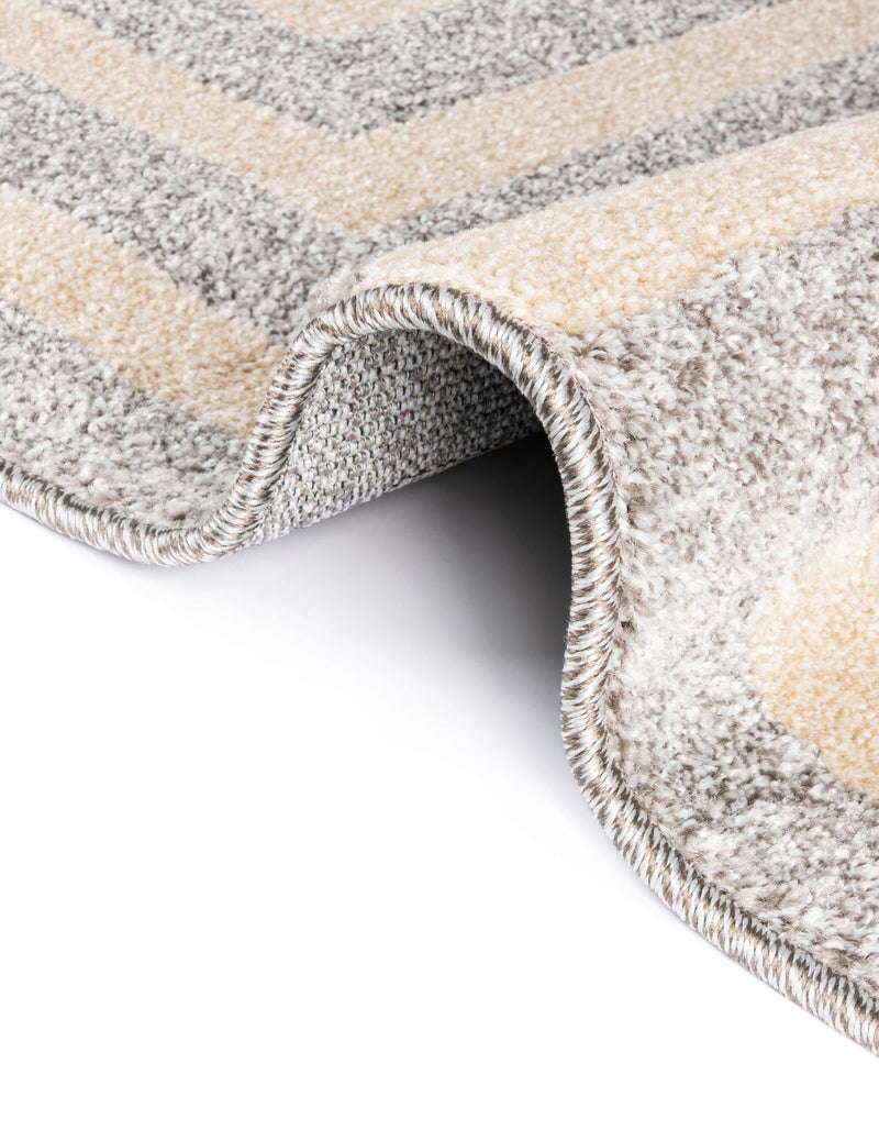 Aegean Labyrinth Collection Area Rug -  Mykonos Rectangle Gray  lifestyle 28