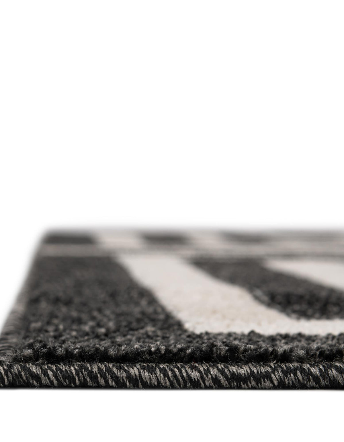 Aegean Labyrinth Collection Area Rug -  Mykonos Rectangle Black  lifestyle 15