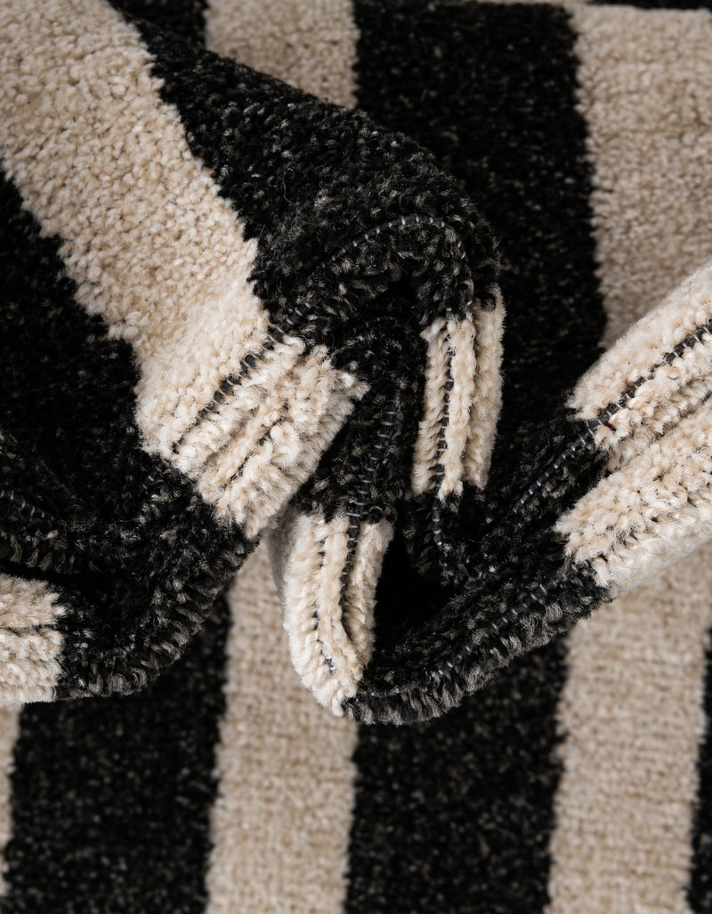 Aegean Labyrinth Collection Area Rug -  Mykonos Rectangle Black  lifestyle 17