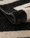Aegean Labyrinth Collection Area Rug -  Mykonos Rectangle Black  lifestyle 33