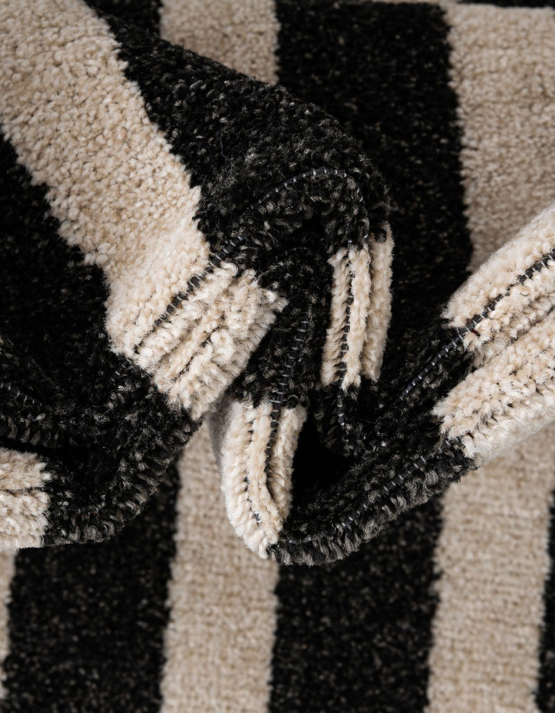 Aegean Labyrinth Collection Area Rug -  Mykonos Rectangle Black  lifestyle 35