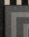 Aegean Labyrinth Collection Area Rug -  Mykonos Rectangle Black  lifestyle 36