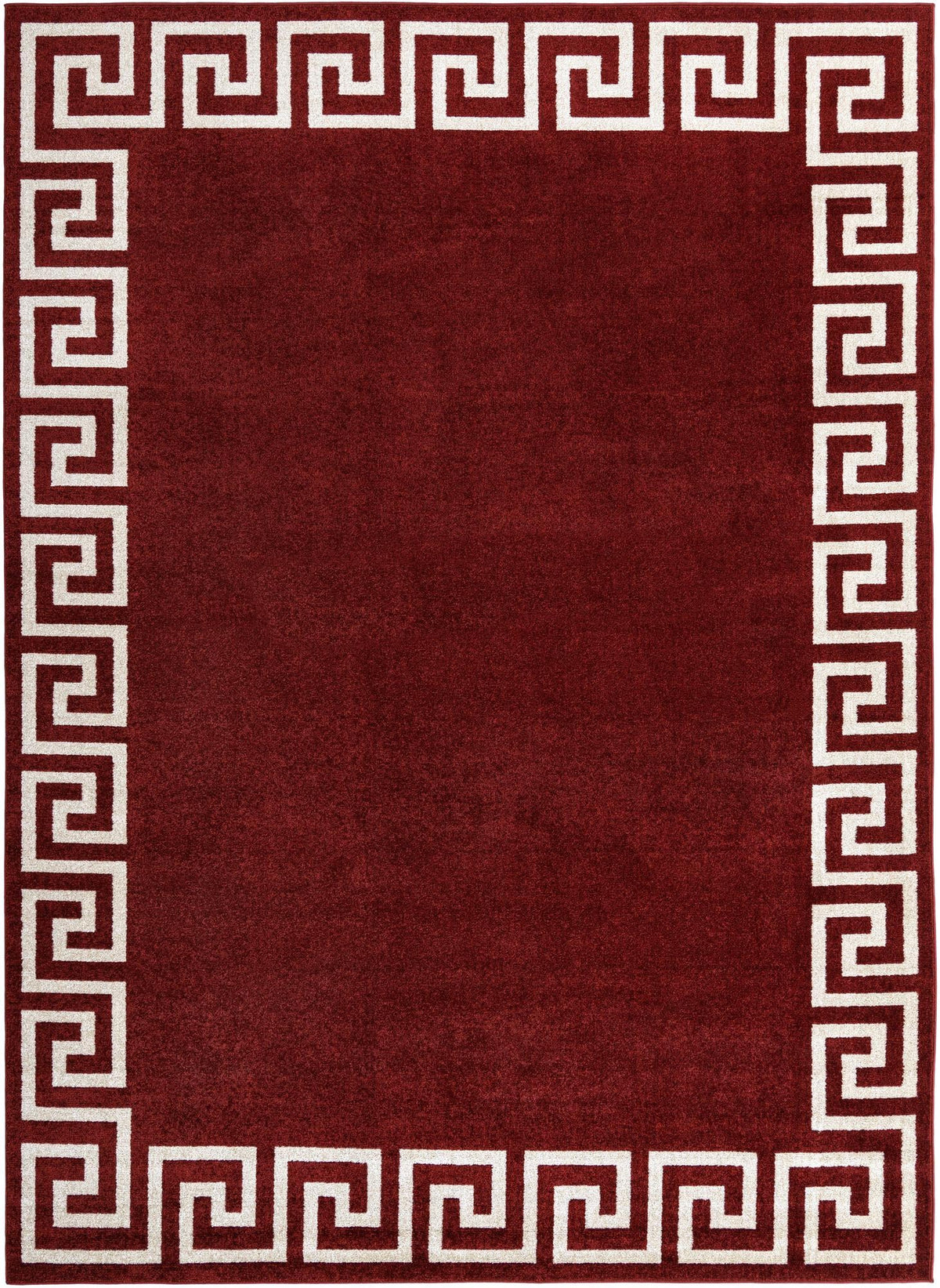 Aegean Labyrinth Collection Area Rug -  Santorini Rectangle Terracotta  lifestyle 7