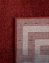 Aegean Labyrinth Collection Area Rug -  Santorini Rectangle Terracotta  lifestyle 83