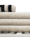 Aegean Labyrinth Collection Area Rug -  Santorini Rectangle Beige and Gray  lifestyle 76