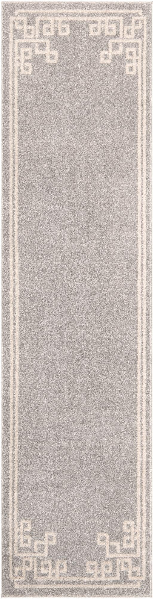 Aegean Labyrinth Collection Area Rug -  Rhodes Runner Gray  lifestyle 92