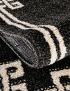Aegean Labyrinth Collection Area Rug -  Rhodes Rectangle Black  lifestyle 53