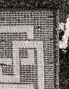 Aegean Labyrinth Collection Area Rug -  Rhodes Rectangle Black  lifestyle 59
