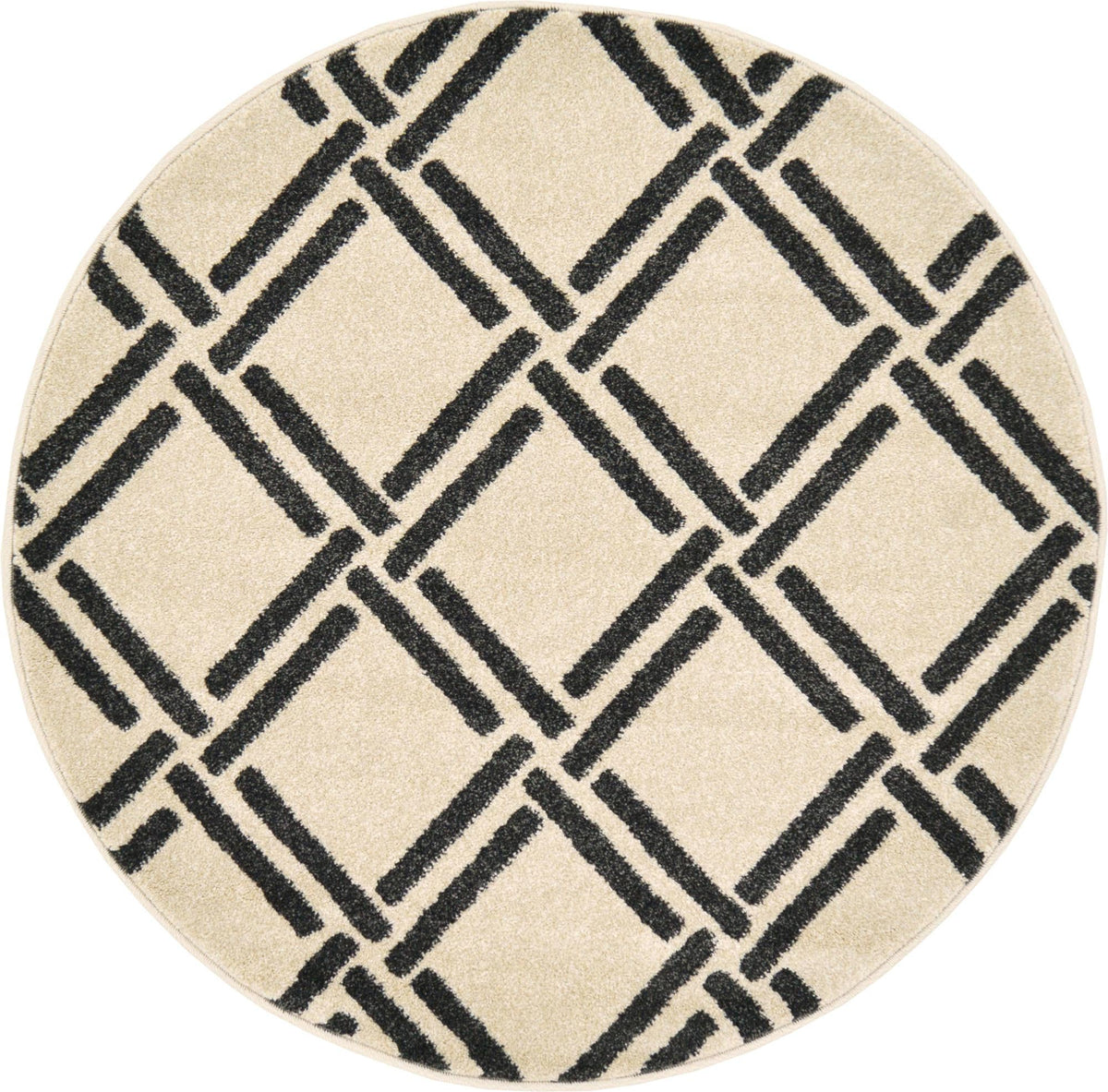 Lattice Gardens Collection Area Rug -  Gardenvale Round Beige  lifestyle 29
