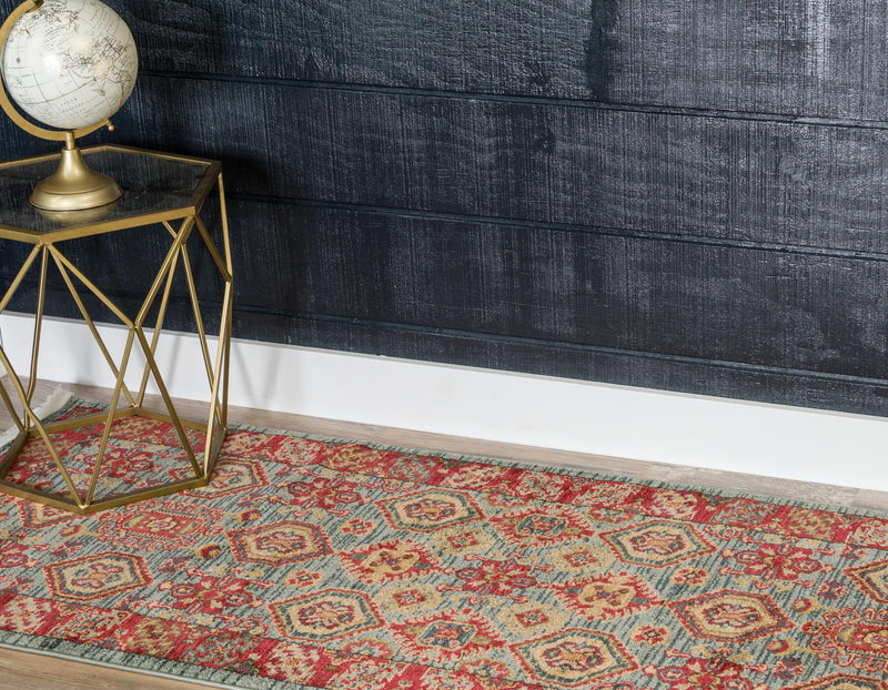 Persian Elegance Collection Area Rug -  Nain Runner Light Blue  lifestyle 18