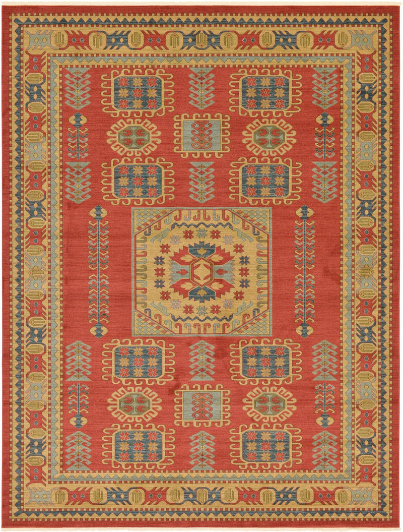 Persian Elegance Collection Area Rug -  Hamedan Rectangle Red Main