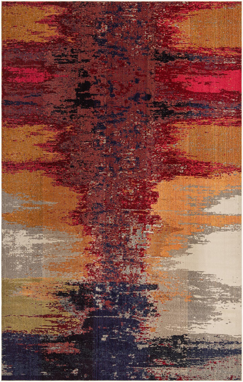 Marrakesh Elegance Collection Area Rug -  Guemar Rectangular Orange  lifestyle 16