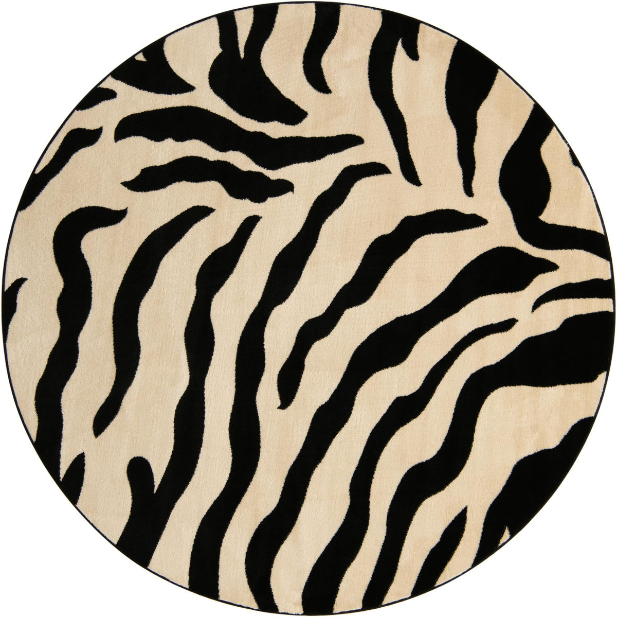 Savannah Sojourn Collection Area Rug -  Okavango Round Ivory  lifestyle 19