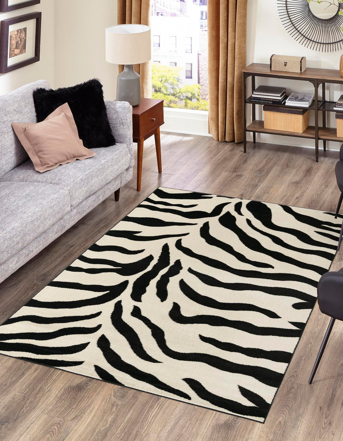 Savannah Sojourn Collection Area Rug -  Okavango Rectangle Ivory  lifestyle 2