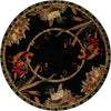 Rural Charm Collection Area Rug - Meadowbrook Round Black  lifestyle 43