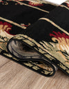 Rural Charm Collection Area Rug - Meadowbrook Rectangle Black  lifestyle 6