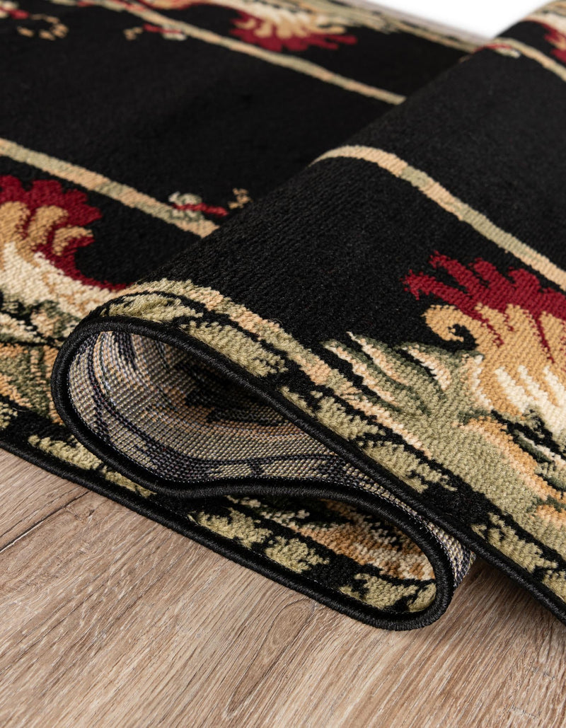 Rural Charm Collection Area Rug - Meadowbrook Rectangle Black  lifestyle 6