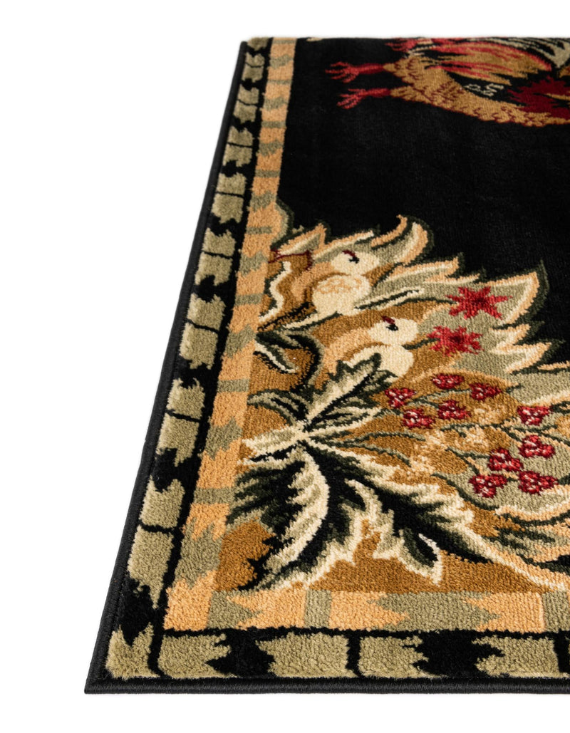 Rural Charm Collection Area Rug - Meadowbrook Rectangle Black  lifestyle 16