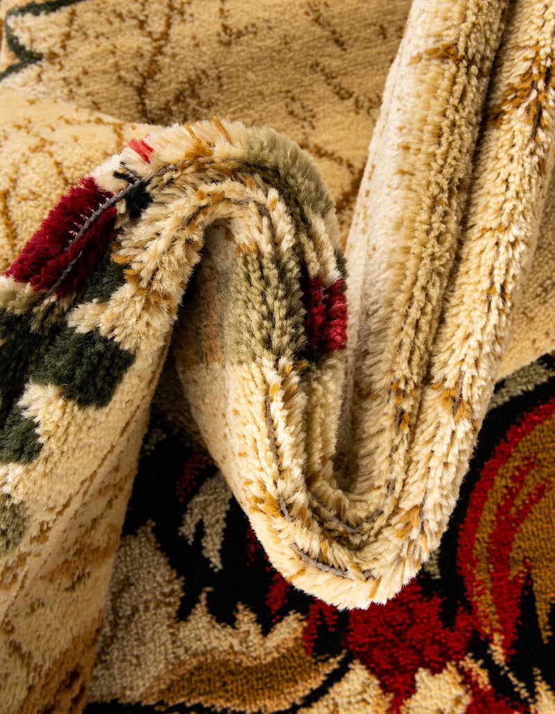 Rural Charm Collection Area Rug - Meadowbrook Round Cream  lifestyle 95