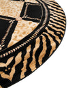 Savannah Sojourn Collection Area Rug -  Namib Round Light Brown  lifestyle 19
