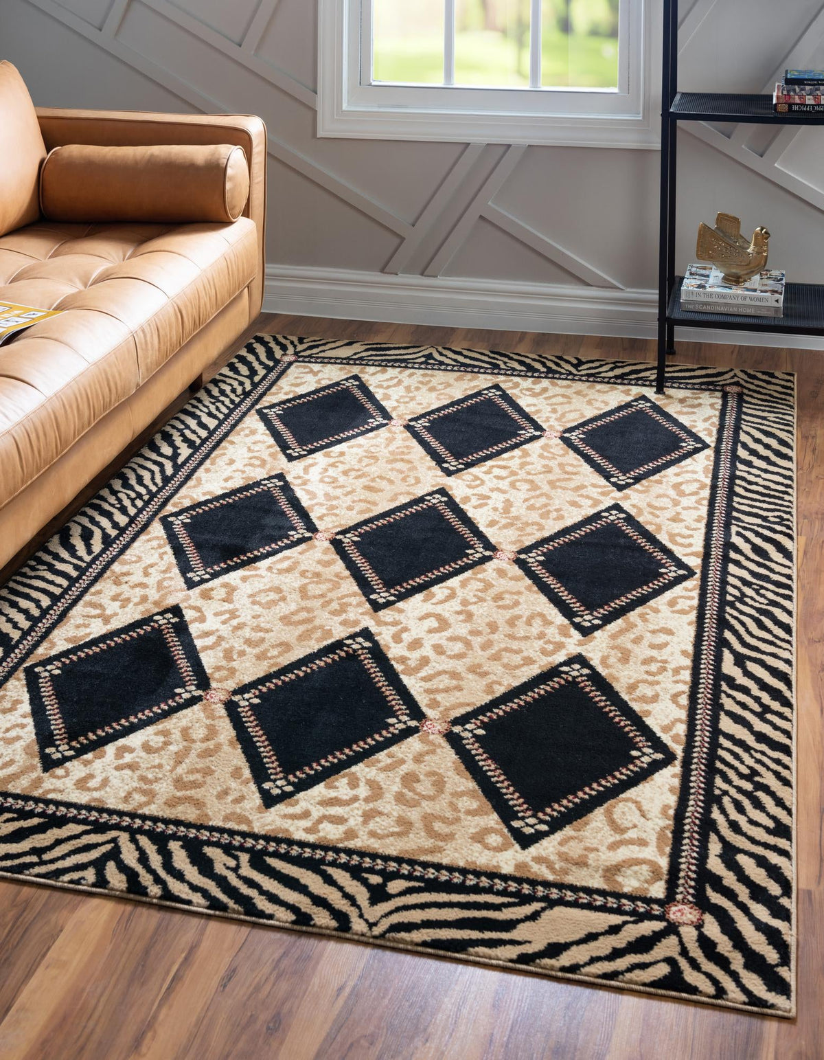 Savannah Sojourn Collection Area Rug -  Namib Rectangle Light Brown  lifestyle 2