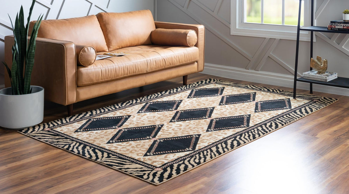 Savannah Sojourn Collection Area Rug -  Namib Rectangle Light Brown  lifestyle 4