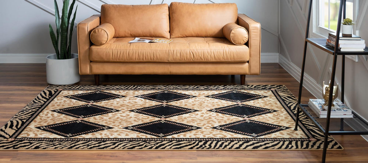 Savannah Sojourn Collection Area Rug -  Namib Rectangle Light Brown  lifestyle 5