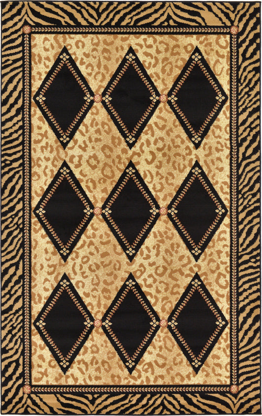 Savannah Sojourn Collection Area Rug -  Namib Rectangle Light Brown  lifestyle 2