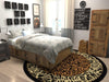 Savannah Sojourn Collection Area Rug -  Kruger Round Light Brown  lifestyle 13